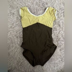 Yumiko leotard Yellow and Brown